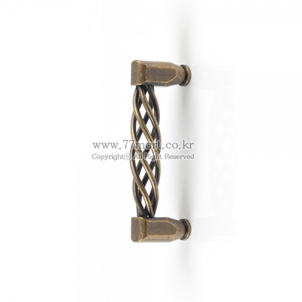 꾸밈닷컴 - 손잡이/도어락 ▼ > 가구손잡이 ▼ > P96mm > 가구손잡이 꽈배기 AB (P96mm)