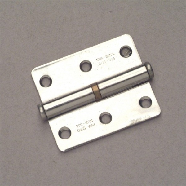 꾸밈닷컴 - 경첩/힌지 ▼ > 스텐경첩 > 미니 스텐경첩 분리형 502-3 (52x63mm) 50개입