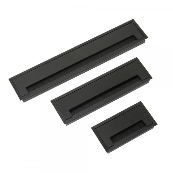 꾸밈닷컴 - 가구부속/캠핑카부속 ▼ > 전선캡/공기창 ▼ > 전선캡 > 알루미늄 사각 전선캡 블랙 (중) 150mm