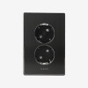 나노 AL 아트2 올블랙 2구 콘센트