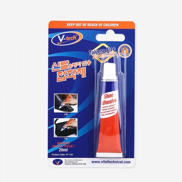 꾸밈닷컴 - 접착용품/케미컬/페인트 ▼ > 접착용품/케미컬류 > V-TECH 신발접착제 (20ml) VT-126