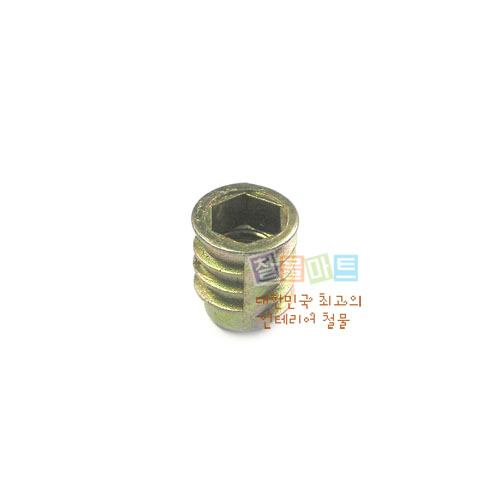 꾸밈닷컴 - 철물/산업용하드웨어 ▼ > 피스/나사못/볼트/앙카 ▼ > 너트 > 번데기너트 M8 x 25 와셔형