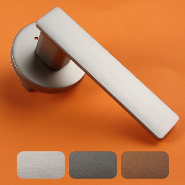 꾸밈닷컴 - 손잡이/도어락 ▼ > 방문손잡이 ▼ > 레버 버튼형 > 방문손잡이 핀타입 세쿠루스