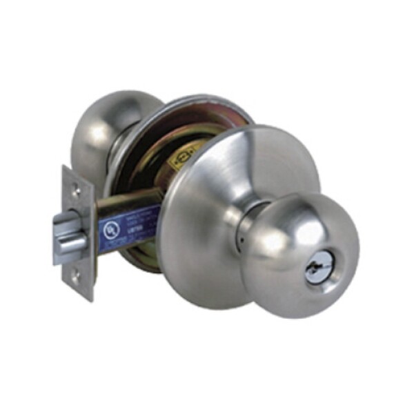 꾸밈닷컴 - 손잡이/도어락 ▼ > 중문/방화문손잡이 ▼ > 방화문 원통형 도어락 > 코파트 KOPAT 상업용 원통형 방화문손잡이 S-880SS