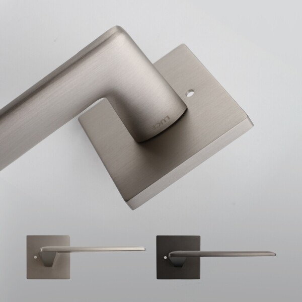 꾸밈닷컴 - 손잡이/도어락 ▼ > 방문손잡이 ▼ > 레버 버튼형 > 루체 방문손잡이 LU-291 (타공 55mm)