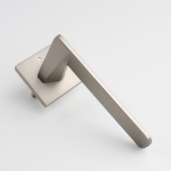 꾸밈닷컴 - 손잡이/도어락 ▼ > 방문손잡이 ▼ > 레버 버튼형 > 루체 방문손잡이 LU-491 (타공 45mm)