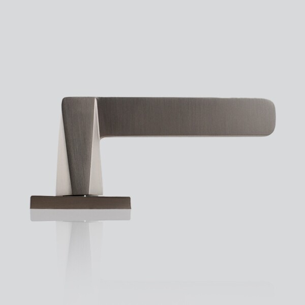 꾸밈닷컴 - 손잡이/도어락 ▼ > 방문손잡이 ▼ > 레버 버튼형 > 루체 방문손잡이 LU-491 (타공 45mm)