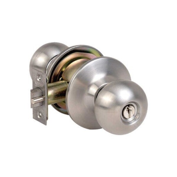 꾸밈닷컴 - 손잡이/도어락 ▼ > 중문/방화문손잡이 ▼ > 방화문 원통형 도어락 > 코파트 KOPAT 준상업용 원통형 방화문손잡이 KR-60SS