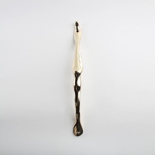 꾸밈닷컴 - 손잡이/도어락 ▼ > 가구손잡이 ▼ > 전면고정형 > 황동 중문 손잡이 골드