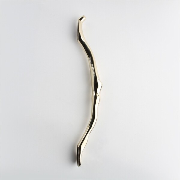 꾸밈닷컴 - 손잡이/도어락 ▼ > 가구손잡이 ▼ > 전면고정형 > 황동 중문 손잡이 골드