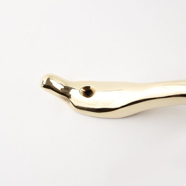 꾸밈닷컴 - 손잡이/도어락 ▼ > 가구손잡이 ▼ > 전면고정형 > 황동 중문 손잡이 골드