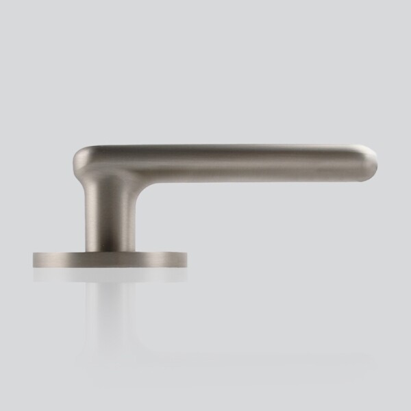 꾸밈닷컴 - 손잡이/도어락 ▼ > 방문손잡이 ▼ > 레버 버튼형 > 루체 방문문손잡이 LU-176 (타공 55mm)