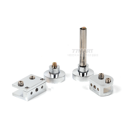 꾸밈닷컴 - 수도/수전/욕실자재 ▼ > 유리브라켓/선반홀더 > 유리브라켓 부스발 분리 사각 대 (H70mm/8-12T)