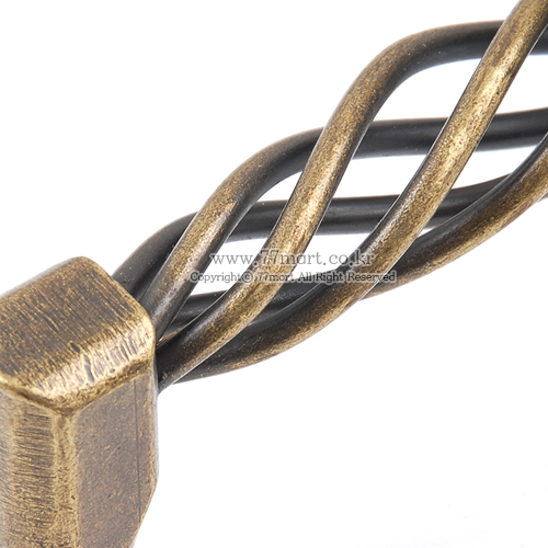 꾸밈닷컴 - 손잡이/도어락 ▼ > 가구손잡이 ▼ > P96mm > 가구손잡이 꽈배기 AB (P96mm)