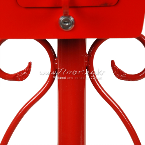 꾸밈닷컴 - 우편함/택배함 ▼ > 스탠드 우편함 > 스탠드 우편함 레드 P04-019