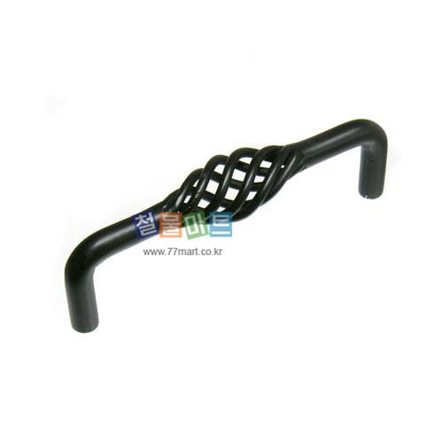 꾸밈닷컴 - 이달의 특가 > [특가] 가구손잡이 방울꽈배기 블랙 (P96mm)